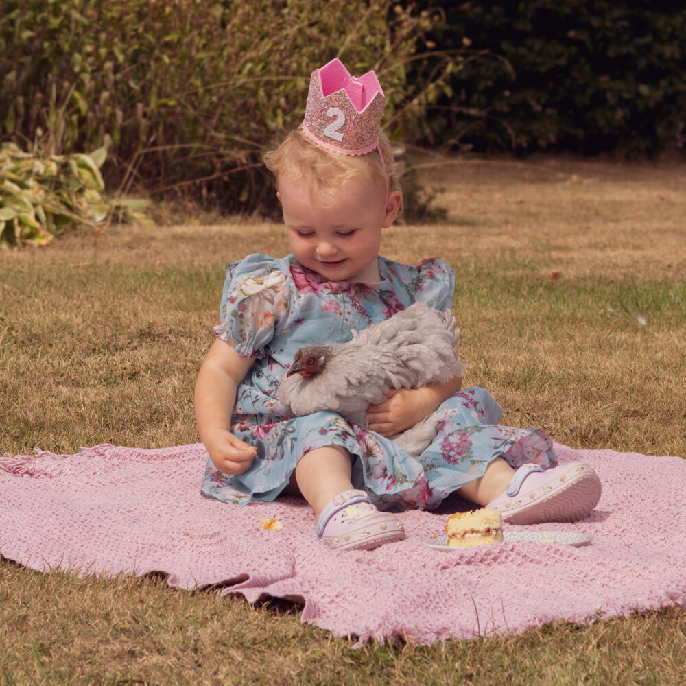 Child portrait in the field